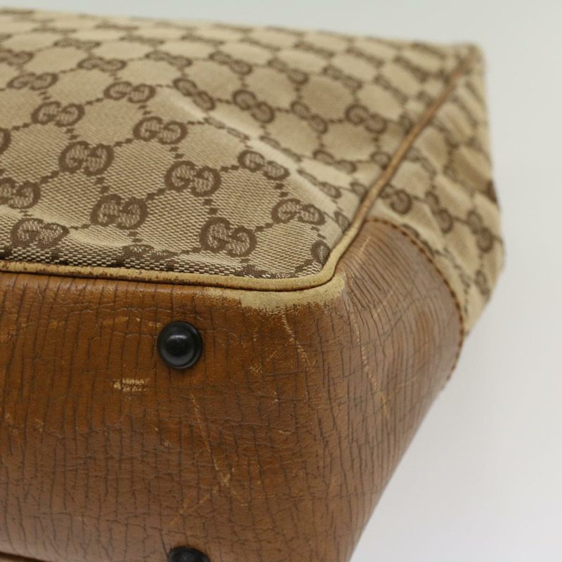 【日本直送】GUCCI GG 帆布竹節手提包米色 112530 正品 54011-8