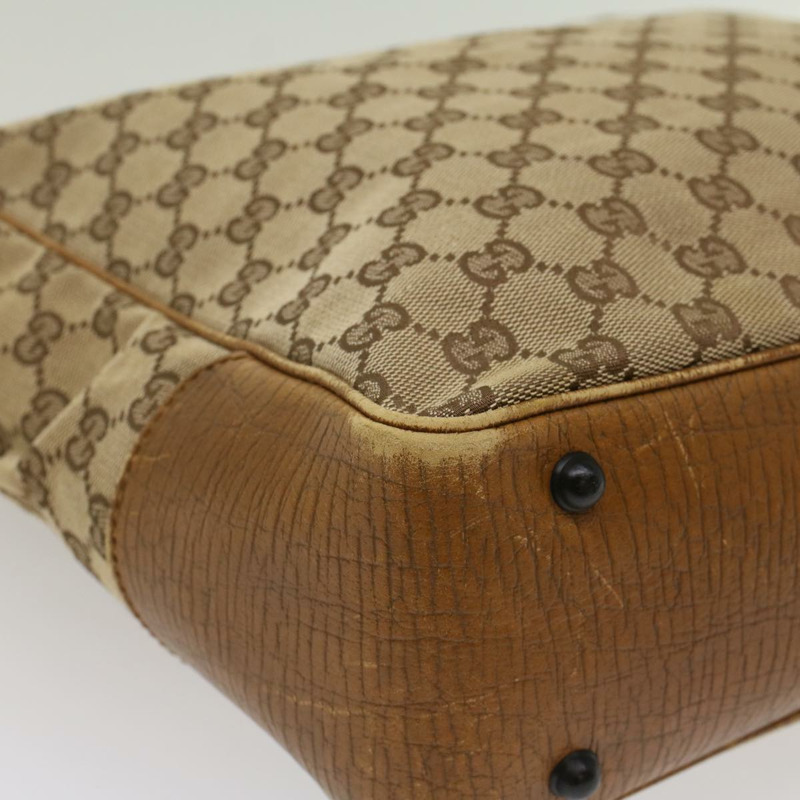 【日本直送】GUCCI GG 帆布竹節手提包米色 112530 正品 54011-13