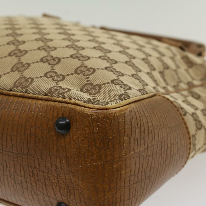 【日本直送】GUCCI GG 帆布竹節手提包米色 112530 正品 54011-14