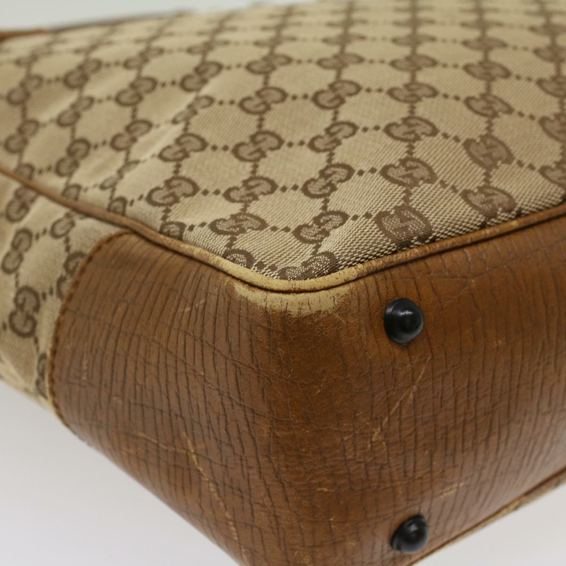 【日本直送】GUCCI GG 帆布竹節手提包米色 112530 正品 54011-15