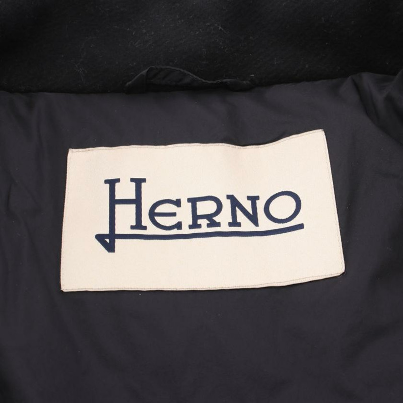 【日本直送】 HERNO 赫諾 羽絨服 長袖 沃爾 黑色 黏合-2