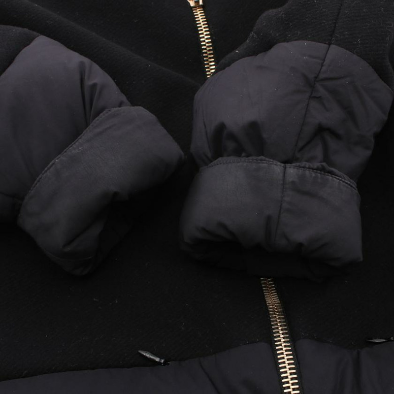 【日本直送】 HERNO 赫諾 羽絨服 長袖 沃爾 黑色 黏合-5