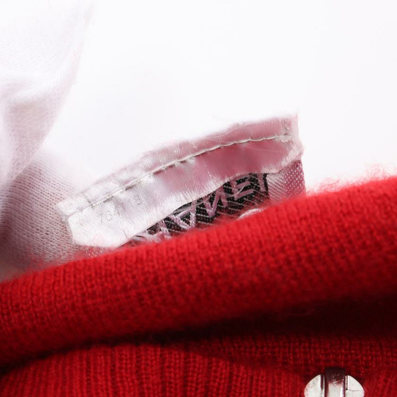 【日本直送】 CHANEL 香奈兒 拉鍊式 背心 羊絨 紅色-4