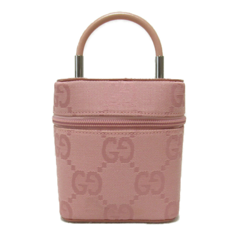 【日本直送】GUCCI 化妝包 039・1052 GG 帆布黑色二手女式-0