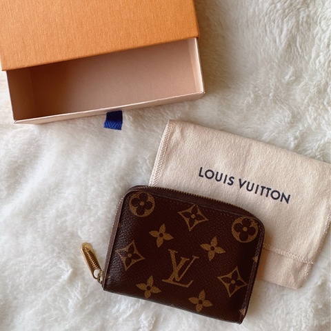 LOUIS VUITTON路易威登經典老花拉鏈零錢包