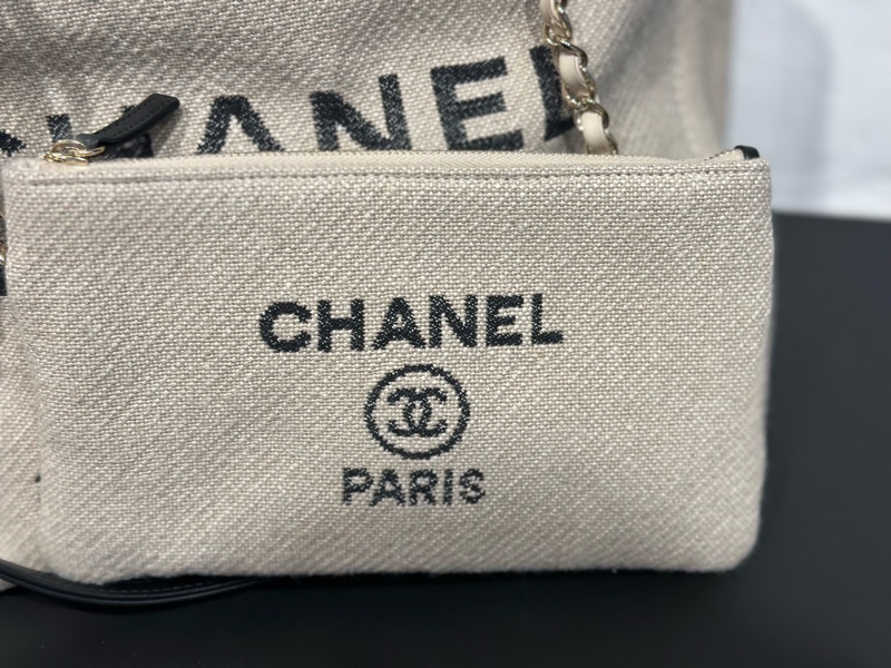 CHANEL 熊貓配色 小號沙灘包（新款）-4