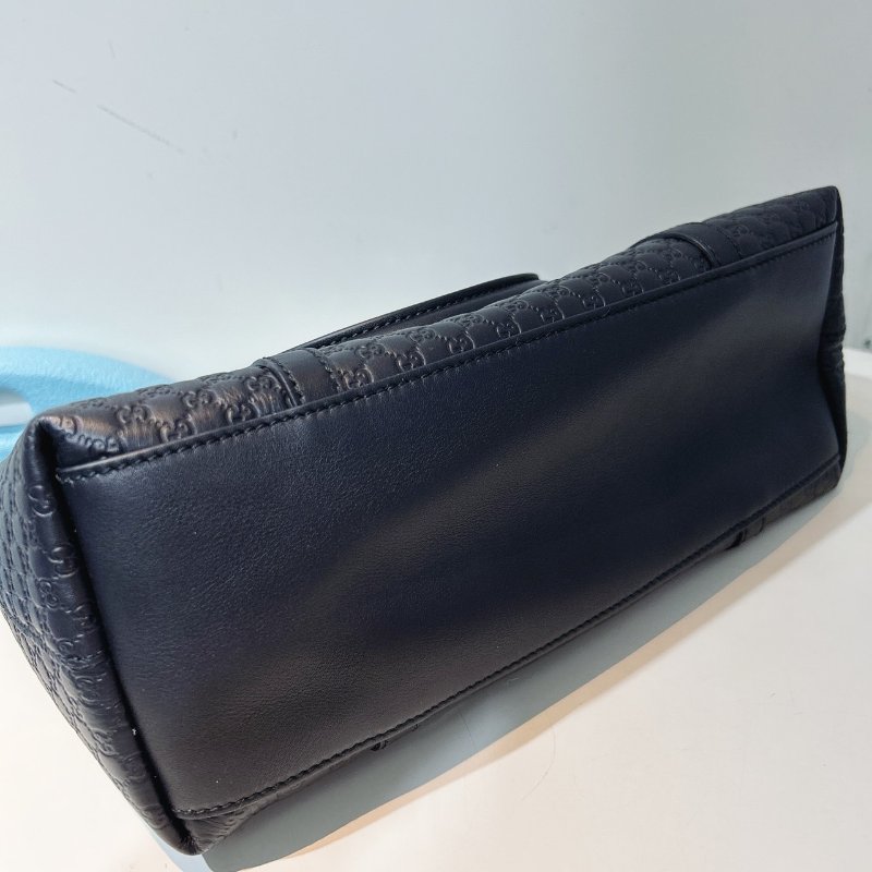 【GUCCI】黑色滿版托特包-3