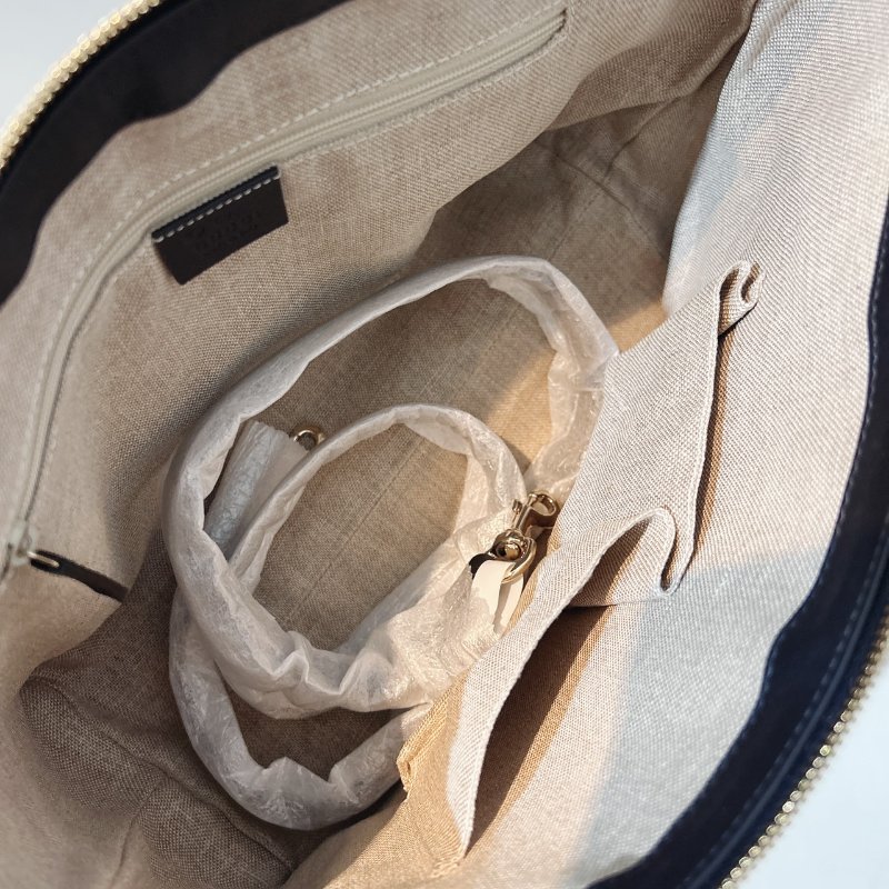 【GUCCI】黑色滿版托特包-4