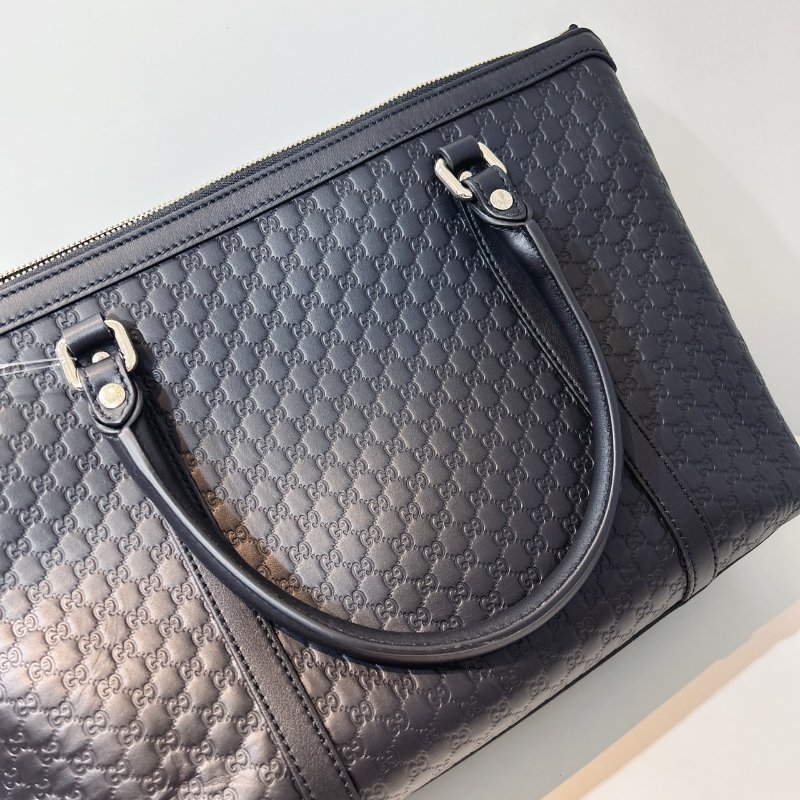 【GUCCI】黑色滿版托特包-5