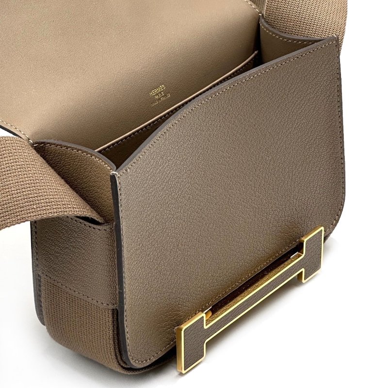 HERMES Geta 木屐包 - 灰金-3