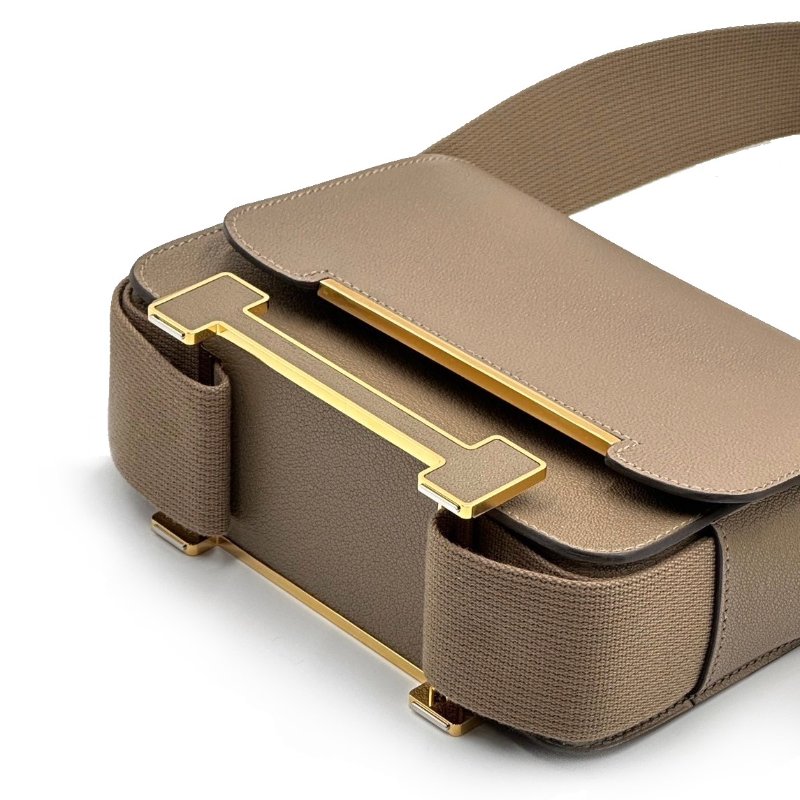 HERMES Geta 木屐包 - 灰金-4