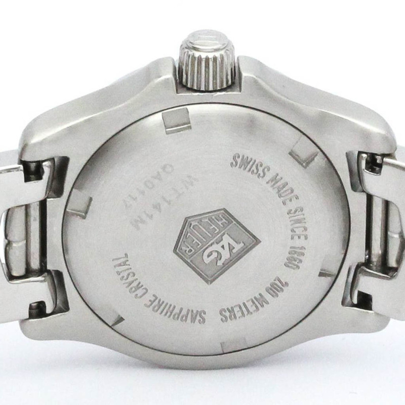 【日本直送】拋光 TAG HEUER Link 粉紅色 MOP 錶盤鋼石英女士手錶 WT141M BF565078-5