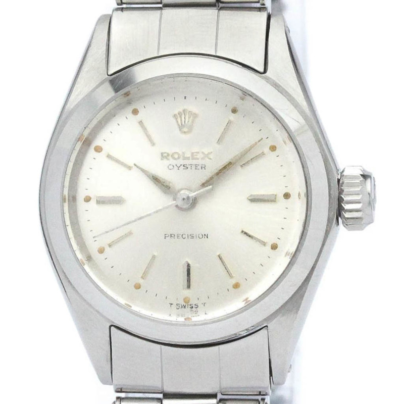 【日本直送】復古勞力士蠔式精密 6410 鋼製手動上鍊女士手錶 BF564348-0