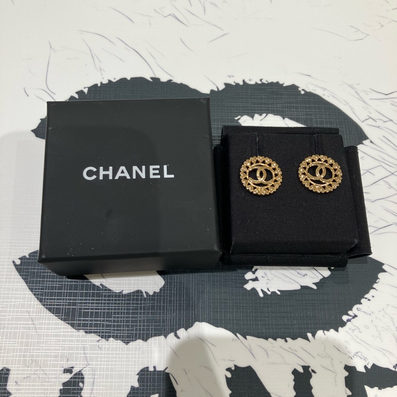 CHANEL 雙C耳環 心心耳環 MINI HEART AND CC LOGO EARRINGS-15