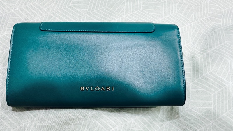 BVLGARI 寶格麗蛇頭長夾 經典祖母綠95成新《已售出》-2