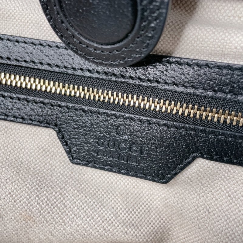 GUCCI 黑色牛仔布托特包-10