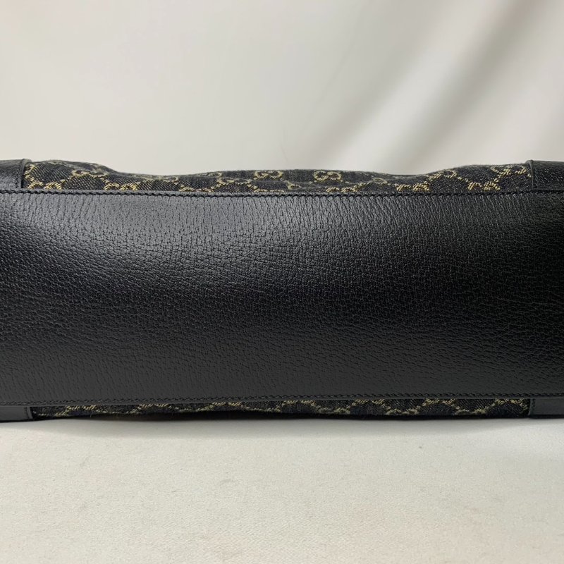 GUCCI 黑色牛仔布托特包-11