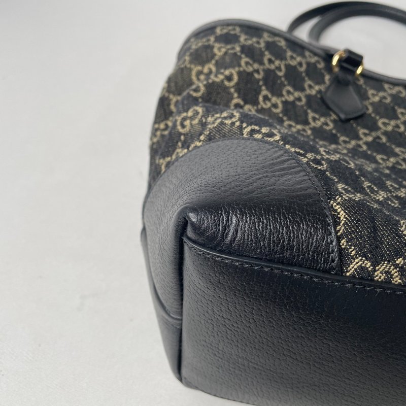 GUCCI 黑色牛仔布托特包-13