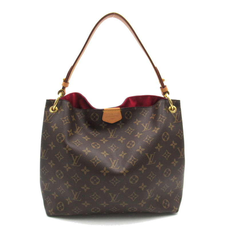 【日本直送】LOUIS VUITTON Graceful PM 單肩包 M43701 Monogram 帆布棕色二手女式-0