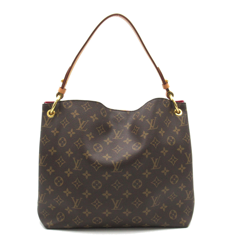 【日本直送】LOUIS VUITTON Graceful PM 單肩包 M43701 Monogram 帆布棕色二手女式-1