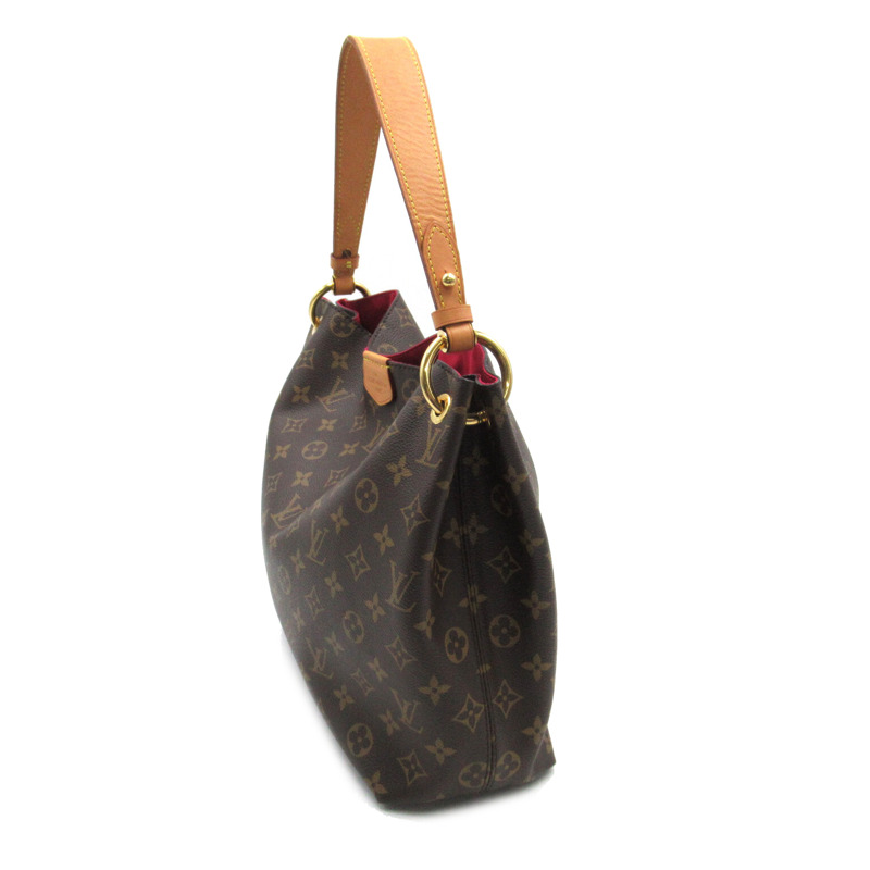 【日本直送】LOUIS VUITTON Graceful PM 單肩包 M43701 Monogram 帆布棕色二手女式-2