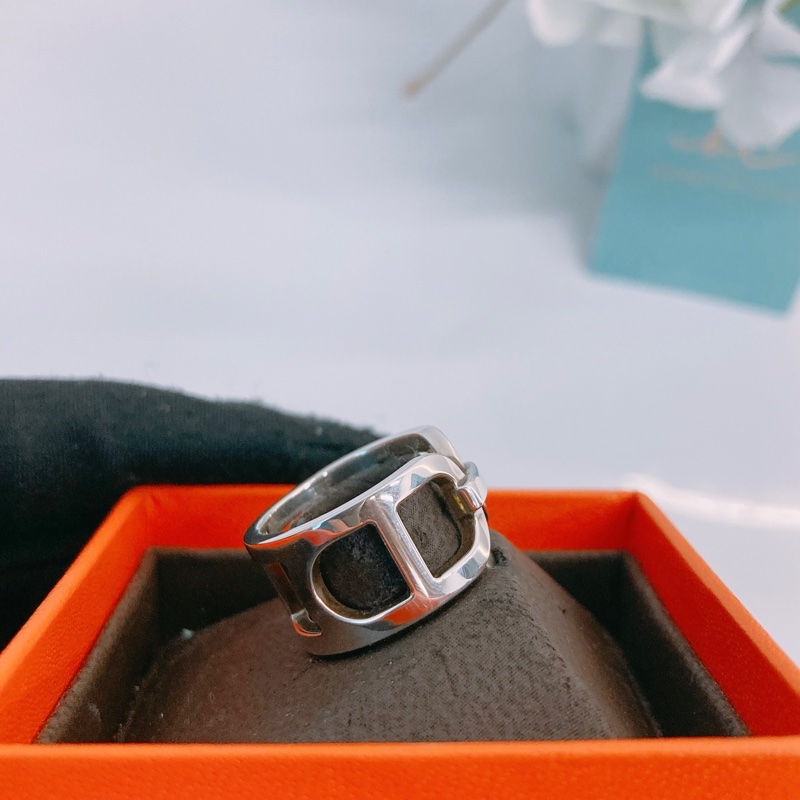 HERMES EVER CHAINE D’ANCRE RING SIZE 51 愛馬仕銀戒指-18