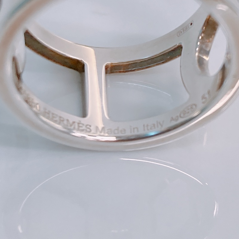 HERMES EVER CHAINE D’ANCRE RING SIZE 51 愛馬仕銀戒指-9