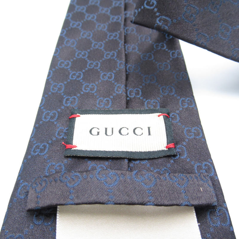 【日本直送】GUCCI 領帶 真絲黑色 全新男式-3