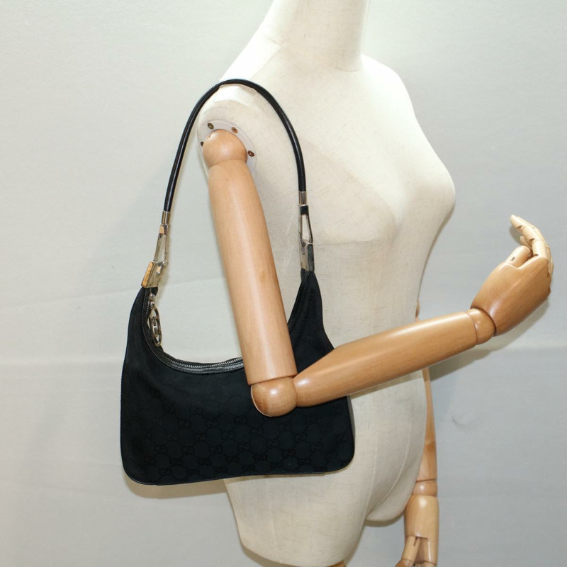 【日本直送】GUCCI GG 帆布單肩包黑色 001 3812 正品 yk8676-21