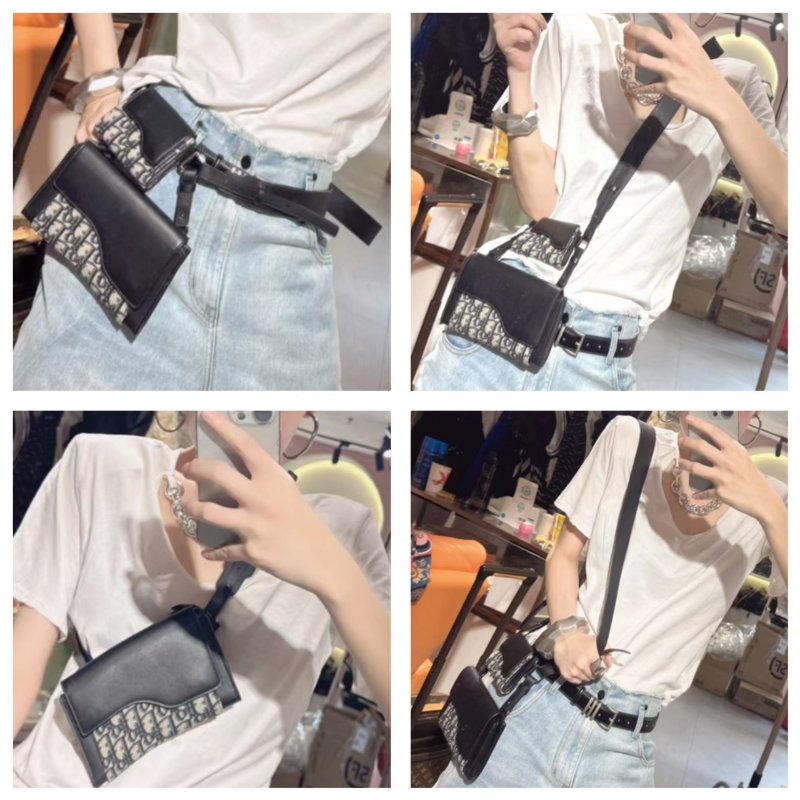 【預購】Dior Elite 老花子母二合一包 可拆開 WOC 短夾 腰包 肩背包 斜背包 手拿包-8