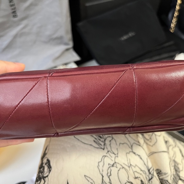YSL Jamie Bag   酒紅金鍊包-7