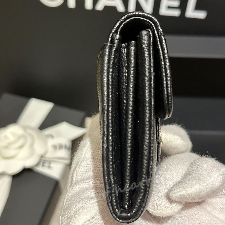 CHANEL新版香奈兒經典銀釦卡片夾/零錢包-2