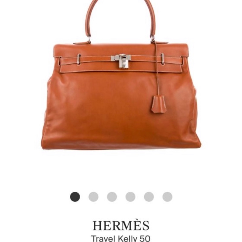 HERMÈS Travel Kelly 50 銀扣 絕版少見經典款-4