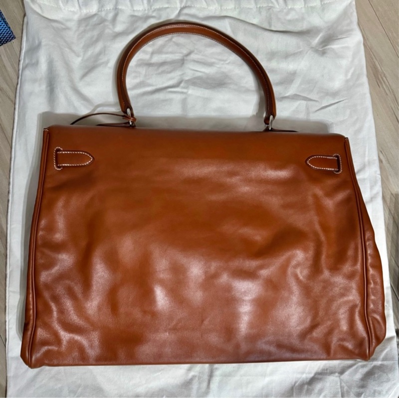 HERMÈS Travel Kelly 50 銀扣 絕版少見經典款-6