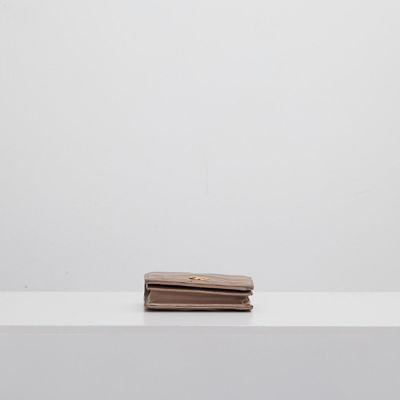 Gucci marmont 短夾/奶茶色-2