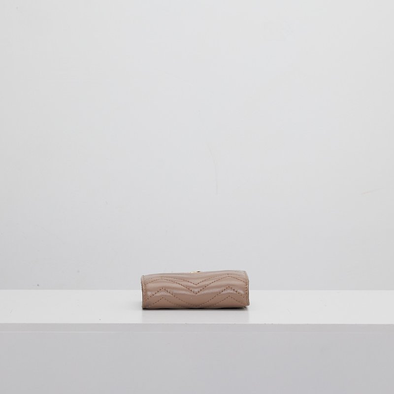 Gucci marmont 短夾/奶茶色-6