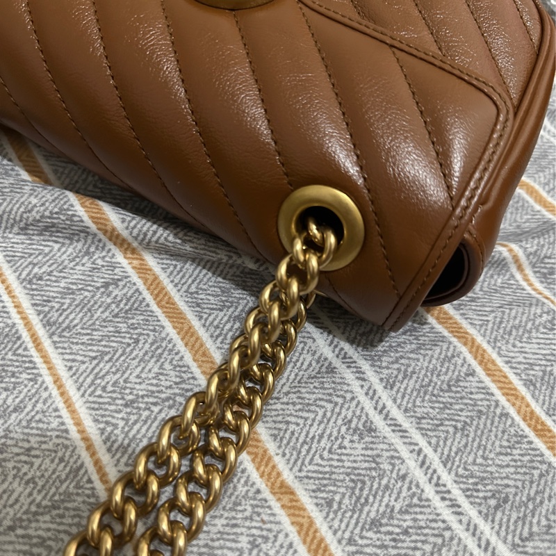 再降價!Gucci marmont 22 焦糖色-2