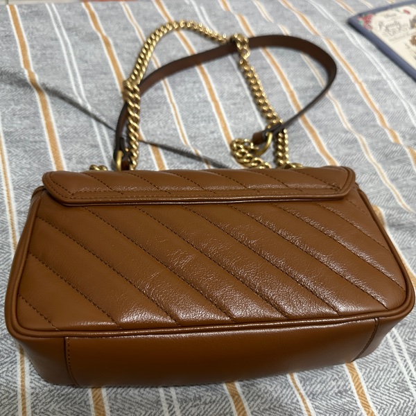 再降價!Gucci marmont 22 焦糖色-7