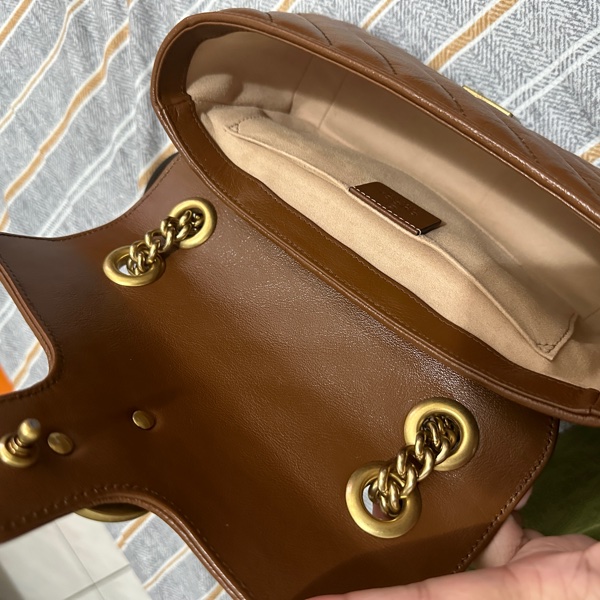 再降價!Gucci marmont 22 焦糖色-9