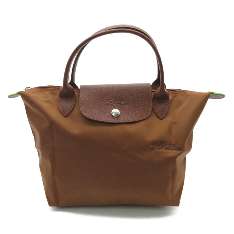【日本直送】Longchamp Le Pliage Green S Top 手提包 手袋 L1621919504 再生聚醯胺帆布 棕色 干邑色 全新女式-0
