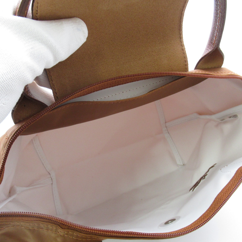 【日本直送】Longchamp Le Pliage Green S Top 手提包 手袋 L1621919504 再生聚醯胺帆布 棕色 干邑色 全新女式-4