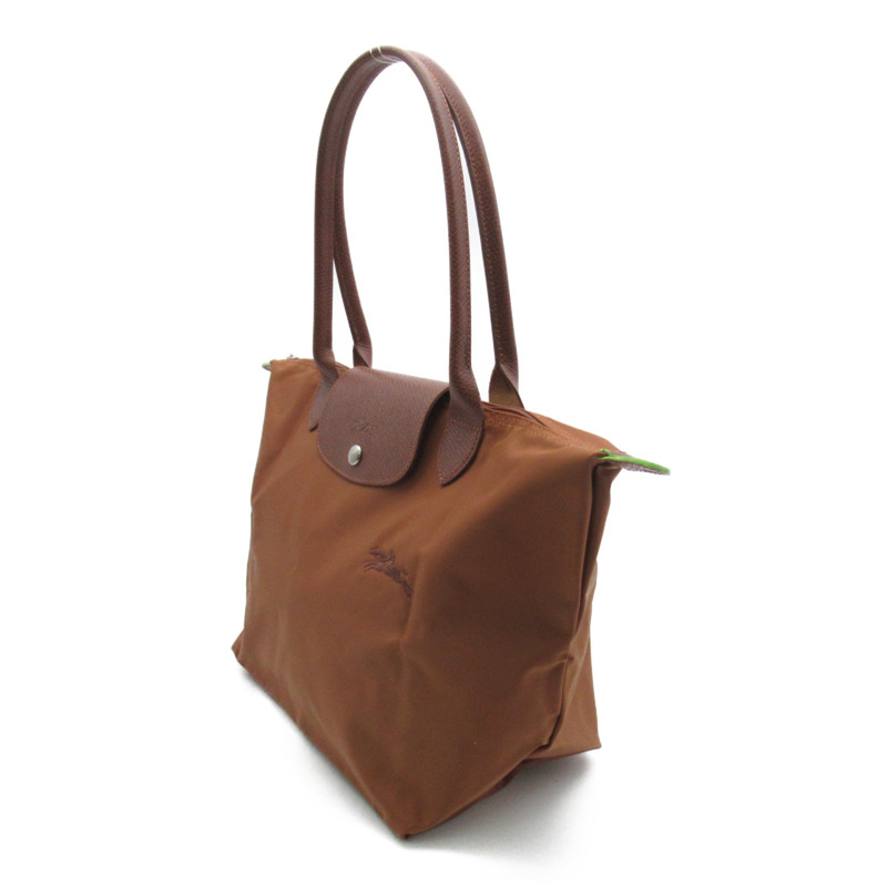 【日本直送】Longchamp Le Pliage 綠色 M 單肩包 單肩包 L2605919504 再生聚醯胺帆布 棕色 干邑色 全新 Wome-2