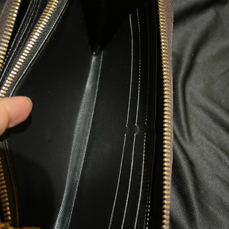 LOUIS VUITTON 晶片 大原花REVERSE拉鍊長夾-17