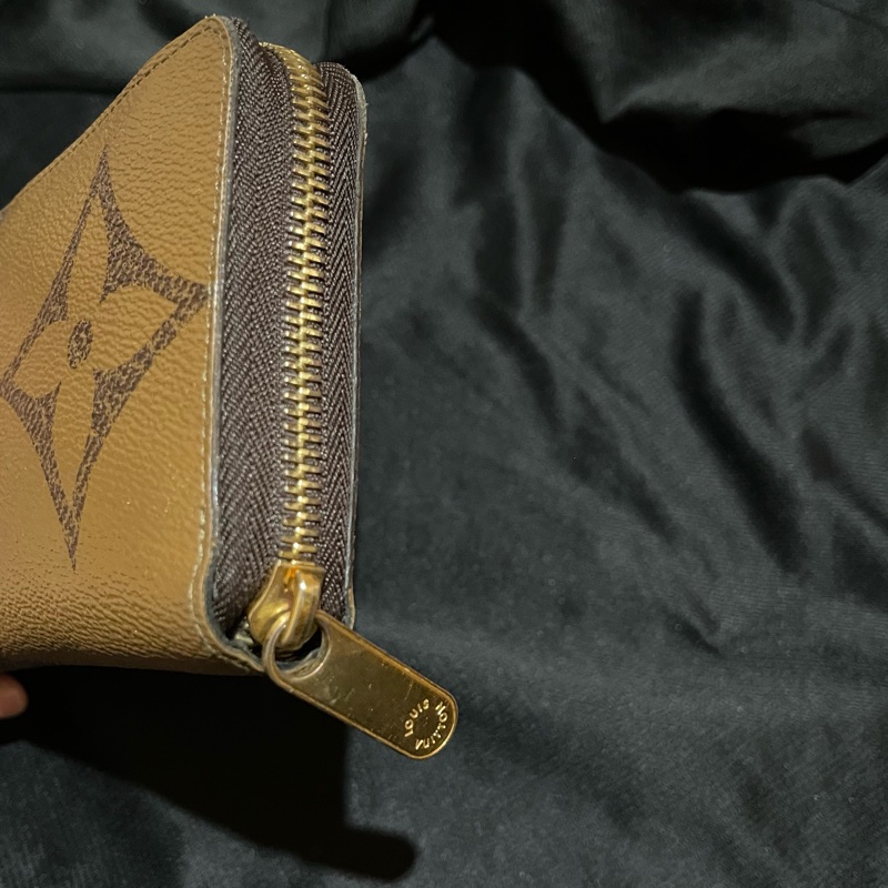 LOUIS VUITTON 晶片 大原花REVERSE拉鍊長夾-27
