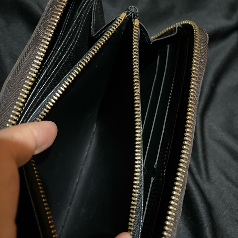 LOUIS VUITTON 晶片 大原花REVERSE拉鍊長夾-50