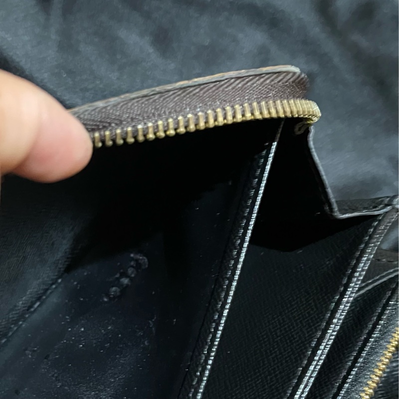 LOUIS VUITTON 晶片 大原花REVERSE拉鍊長夾-54