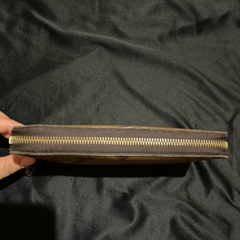 LOUIS VUITTON 晶片 大原花REVERSE拉鍊長夾-55