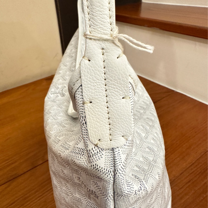 GOYARD 白經典花紋PVC單肩包-7