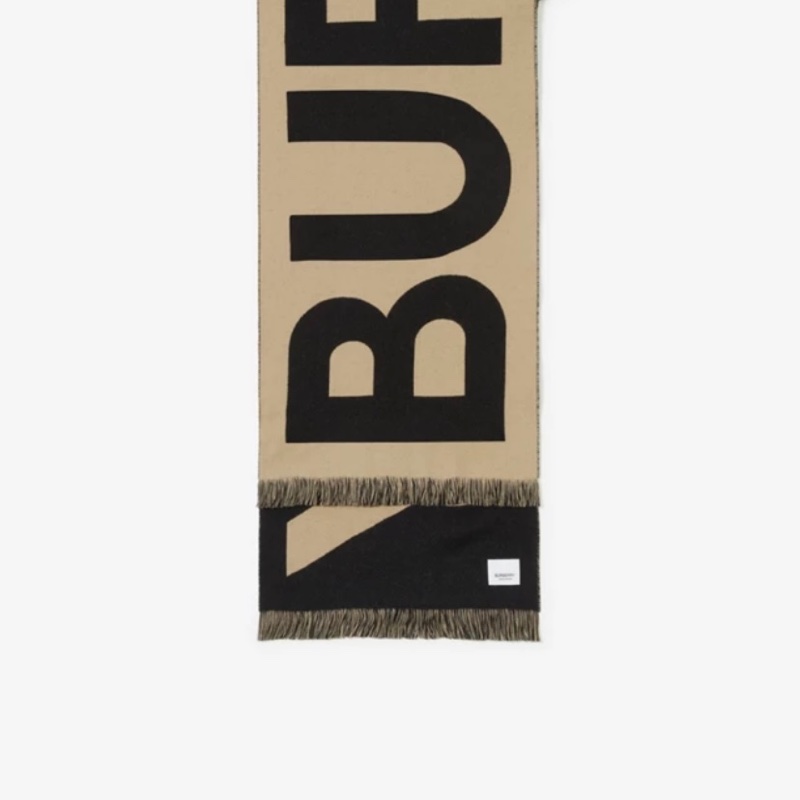 Burberry 典藏米色字母圍巾-2