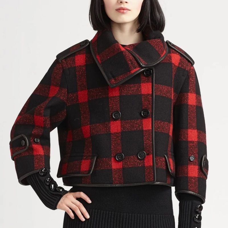 全新 Burberry 格仔毛絨小羊皮外套褸｜PopChill 拍拍圈